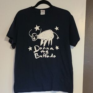 Donna the Buffalo Navy T-Shirt